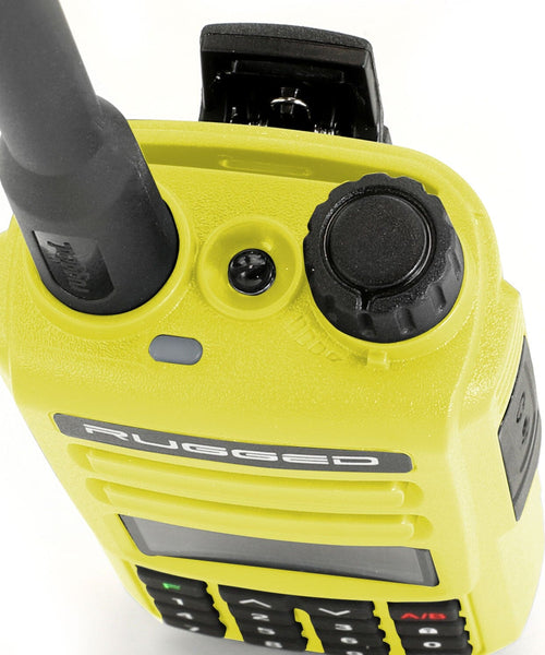 RUGGED GMR2 GMRS/FRS HANDHELD RADIO - HIGH VISIBILITY SAFETY YELLOW