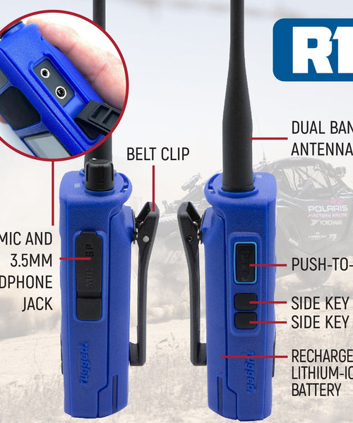 RUGGED HANDHELD 5W DUAL BAND DIGITAL/ANALOG RADIO