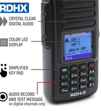 WATERPROOF ANALOG/DIGITAL - UHF & VHF HANDHELD RADIO - [HIGH VISABILITY]
