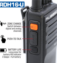 UHF ANALOG & DIGITAL 5-WATT HANDHELD RADIO 32 CHANNELS (16 ANALOG & 16 DIGITAL)