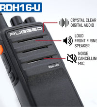 UHF ANALOG & DIGITAL 5-WATT HANDHELD RADIO 32 CHANNELS (16 ANALOG & 16 DIGITAL)