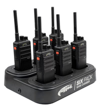 30 HANDHELD UHF RADIOS AND 5 BANK CHARGERS