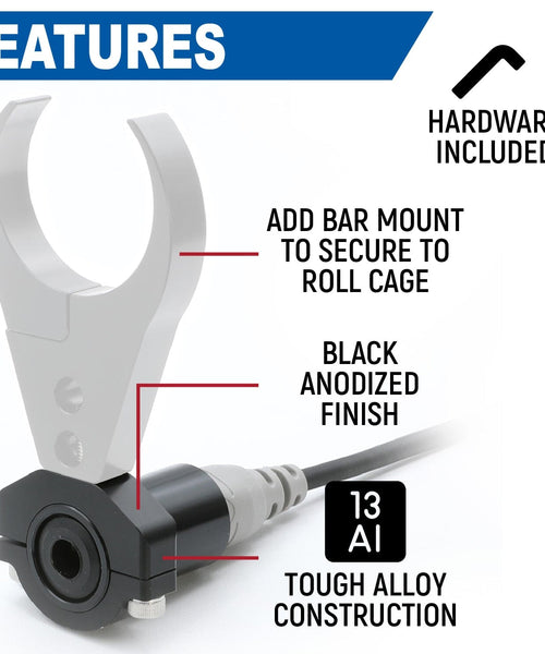 SINGLE HEADSET / HELMET STX STEREO JACK - BAR MOUNT