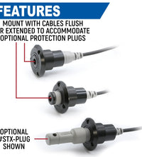 SINGLE HEADSET / HELMET STX STEREO JACK FLUSH MOUNT