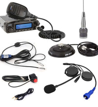 SINGLE SEAT KIT WITH M1-V DIGITAL AND ANALOG MOBILE RADIO & ALPHA BASS OVER THE HEAD HEADSET [OTU]