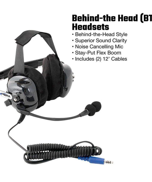 SINGLE SEAT KIT WITH M1-V DIGITAL AND ANALOG MOBILE RADIO & OVER THE HEAD ULTIMATE HEADSET [OTU]