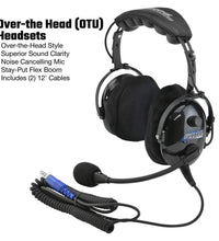 SINGLE SEAT KIT WITH M1-V DIGITAL AND ANALOG MOBILE RADIO & BEHIND THE HEAD ULTIMATE HEADSET [BTU]