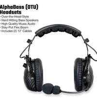 SINGLE SEAT KIT WITH M1-V DIGITAL AND ANALOG MOBILE RADIO & BEHIND THE HEAD ULTIMATE HEADSET [BTU]