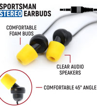 SPORTSMAN FOAM EARBUD SPEAKERS - STEREO