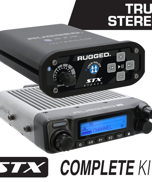 2 PERSON - STX STEREO COMPLETE COMMUNICATION INTERCOM SYSTEM - WITH STX STEREO HEADSETS - WITH OTUHEADSETS