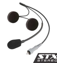 STX STEREO WIRED HELMET KIT WITH ALPHA AUDIO SPEAKERS AND MIC