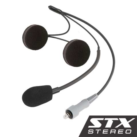 STX STEREO WIRED HELMET KIT WITH ALPHA AUDIO SPEAKERS AND MIC