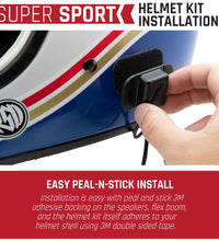 SUPER SPORT MOTO KIT WITH RDH-X WATERPROOF HANDHELD RADIO - INCLUDES RADIO, HELMET KIT, HARNESS, AND PUSH-TO-TALK