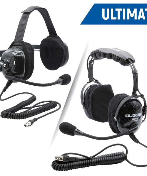 H22 STX STEREO OVER THE HEAD (OTH) HEADSET FOR STEREO INTERCOM - CARBON FIBER