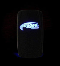 WATERPROOF ROCKER SWITCH WITH RUGGED RADIOS LOGO & COMMS LABEL