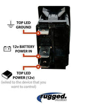 WATERPROOF ROCKER SWITCH WITH RUGGED RADIOS LOGO