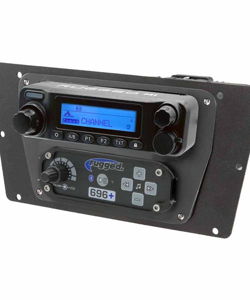 YXZ YAMAHA - DASH MOUNT - 696 INTERCOM -G1 GMRS MOBILE RADIO AND ALPHA BASS OVER THE HEAD HEADSETS